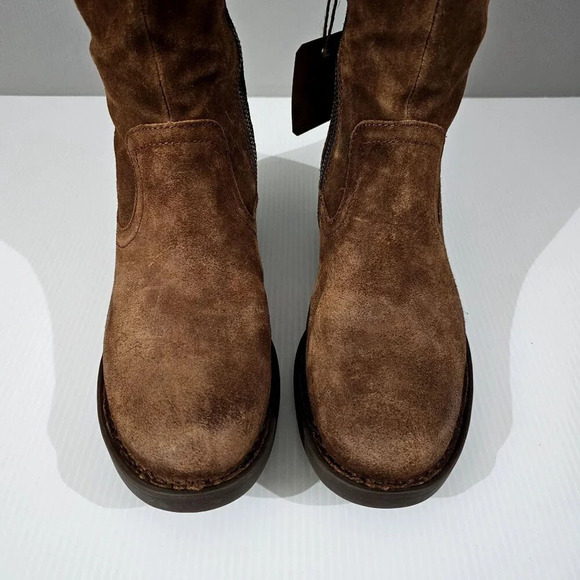 NEW Born Borman Over The Knee Boot Womens 7 Copper Suede Tall Round Toe Fall - Picture 6 of 15